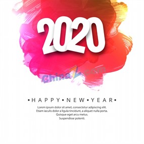 2020数字背景矢量素材